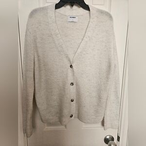 Old Navy Cream Button-Up Women's Cardigan